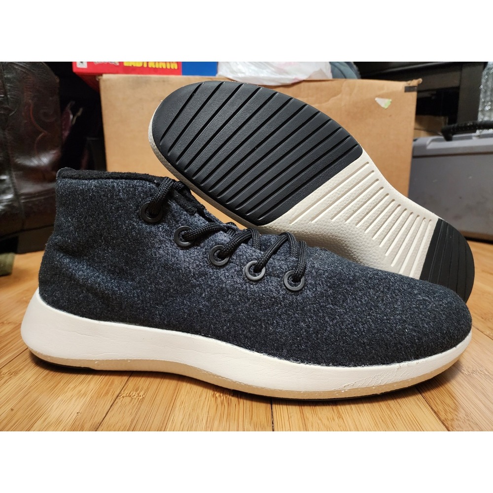 Allbirds Mizzle Runner Up Men's Size 13 Black Merino Wool Sneakers Shoes WRUM